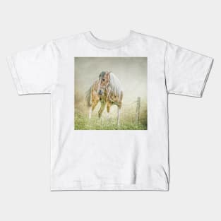 Tethered in the mist. Kids T-Shirt